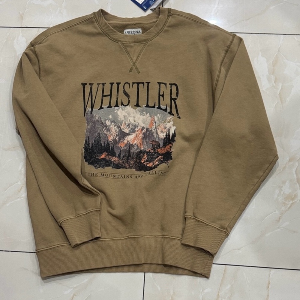 Arizona Jean Company Men's Brown Whistler Graphic Sweater